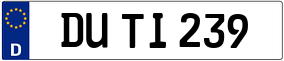Trailer License Plate